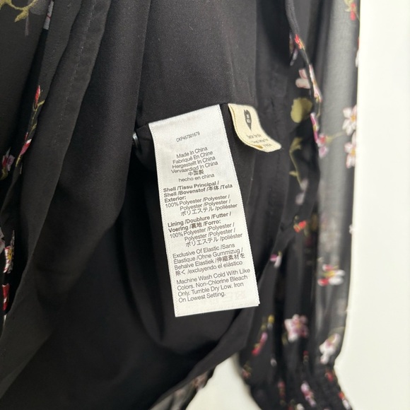 Madewell Backyard Blooms Smocked Mock Neck Top - Picture 8 of 10